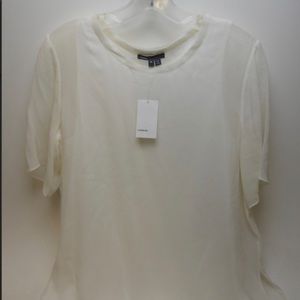 Vince Short Sleeve Silk Shirt